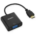 Aukey - HDMI to VGA - VGA Adapter Cable - 1080P - Black