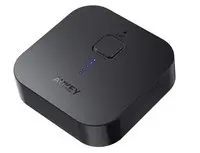 Aukey BR-C1 - Bluetooth Audio Receiver - Dual Device Link - 18 hours playtime - Black