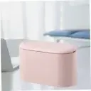 Mini Trash Can with Lid – Compact Waste Bin for Desk or Home – Pink – Practical & Fun Gift
