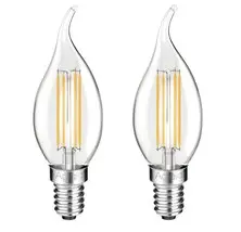 [77669/LT-B12*2] 2 x Aglaia LT-B12-Aglaia Retro-design LED-lampen- 3.5 W E14 - set van 4 TL-lampen