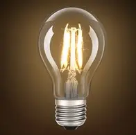 [Aglaia LT-B8] Aglaia Retro-design LED-lamp LT-B8 - E27, 4 W, 400 lumen - warm wit - [Energieklasse A] - set van 6-stuks