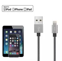 [Aukey CB-D24*2] AUKEY Lightning-kabel, CB-D24 * 2 PACK, 3,3 ft /1 m Apple gecertificeerde en gevlochten Exomesh-kabel voor iPhone 7, 7 Plus, 6S, 6 Plus, iPad Pro