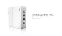 [AMZ DCA-4U-6A] Aukey AMZ DCA-4U-6A, 4 Port USB Wall Charger, USB Charging Station Compatible with Samsung Galaxy, iPhone, iPad Pro / Air, LG, Nexus, Android Smartphone and more