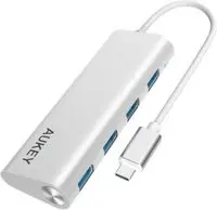 [Aukey CB-C12] Aukey CB-C12 - Type C Hub 4 Ports USB 3.0 Aluminum USB C Hub
