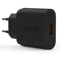 [black PA-U28 *2] Aukey Quick Charge Charger PA-U28 - Up to 75% Faster - Black