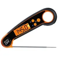 [2*Vleesthermometer] [2 Pieces] Digital Meat Thermometer - LCD Waterproof Quick-Reading System - USB Connection - Lightning-Fast Roasting Thermometer - Accurate Backlit Measurements - Kitchen Thermometer - Instant Read